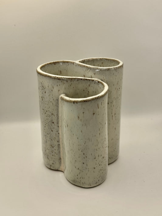 Ribbon Vase (Small, Versatile Sculptural Form)