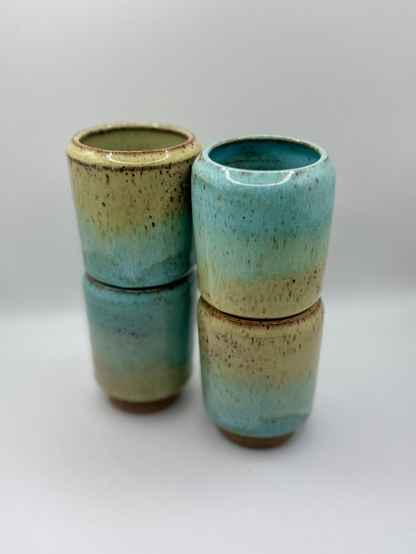 Unique Stacking Espresso Cups – Set of 2