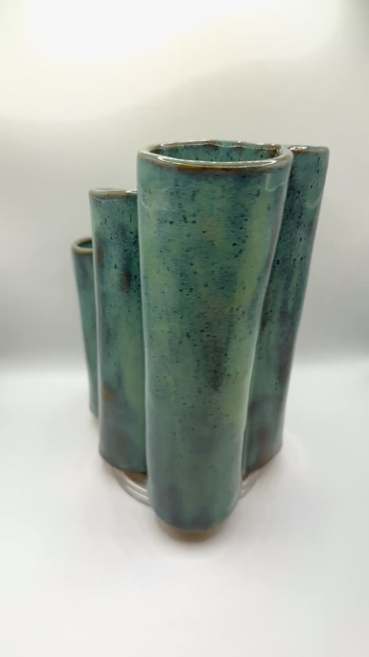 Ribbon Vase (Large, 5-Chamber Statement Piece)